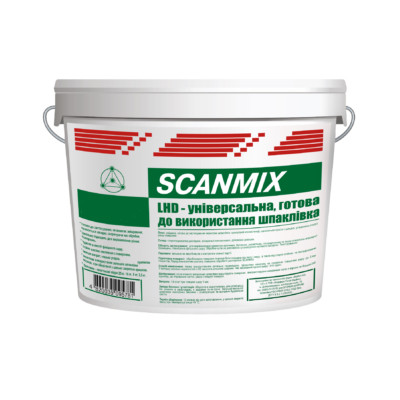 Фінішна акрилова шпаклівка Scanmix LHD (16 кг)