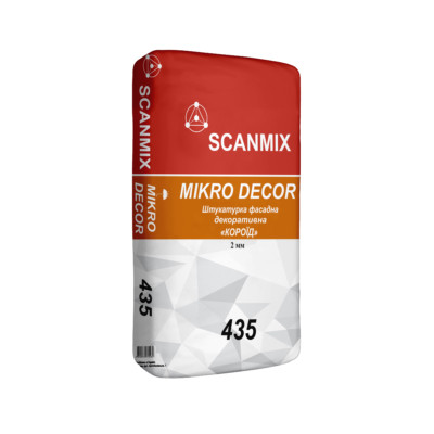 Штукатурка декоративная Scanmix Mikro Dekor 435 "Короед" (25 кг)