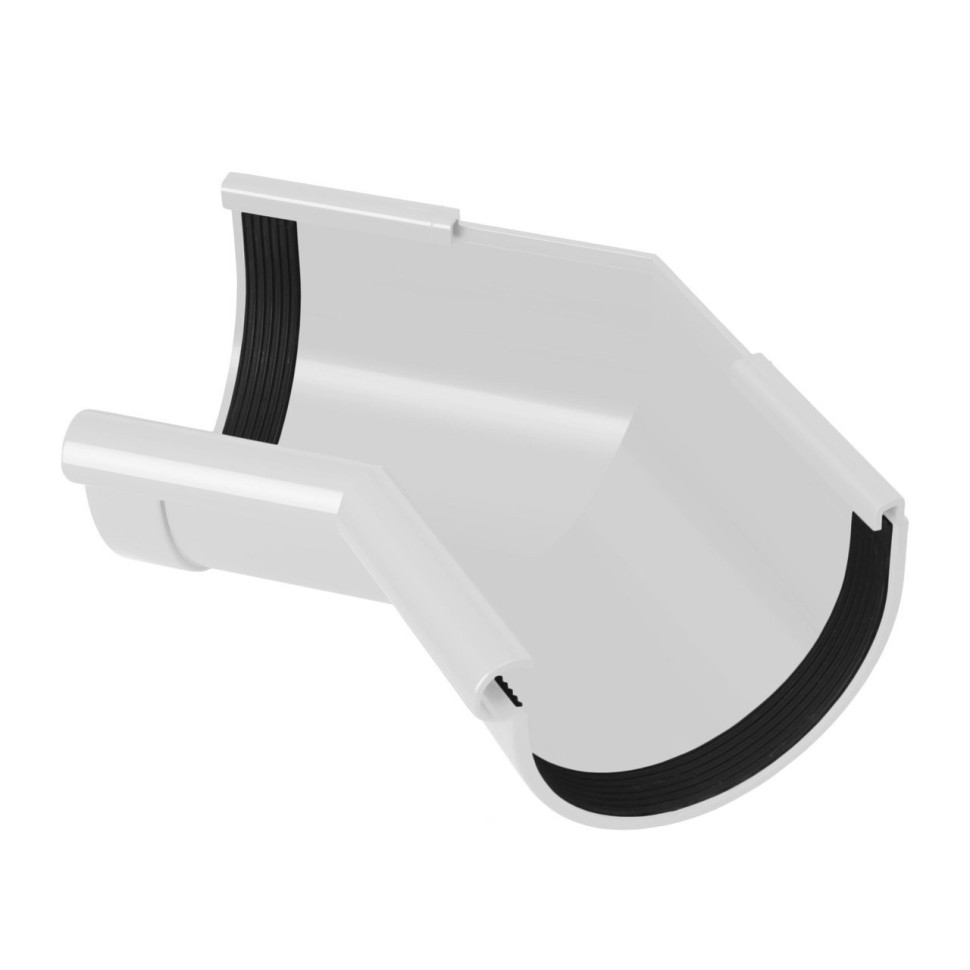 Кут ринви внутрішній Rainway 135*130 біл.