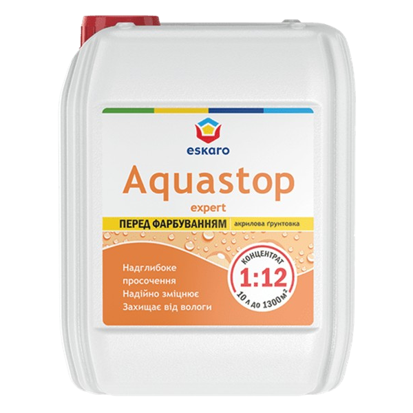 Грунт-концентрат Eskaro Aquastop Expert 1:12 (3 л)