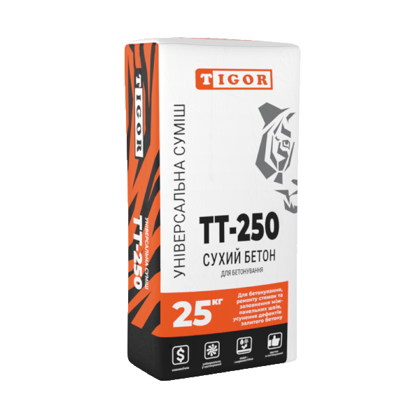 Універсальна суміш "Сухий бетон" TIGOR ТТ-250 (25 кг)