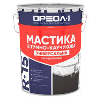 Мастика битумно-каучуковая Ореол-1 R-15 универсальная (3 кг)