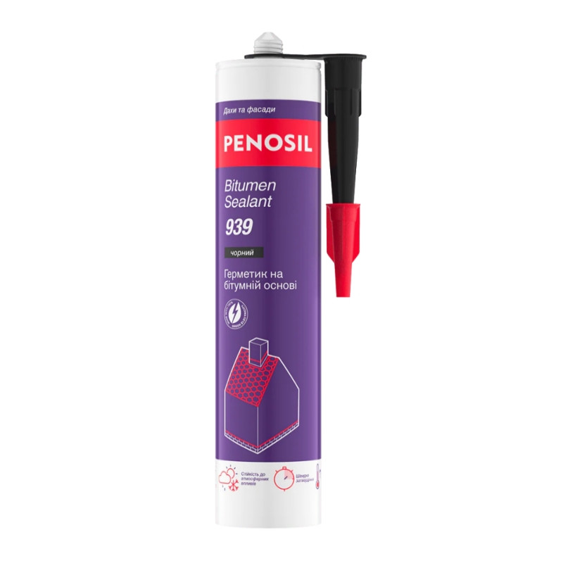 Герметик на битумной основе Penosil Bitumen Sealant 939 black (310мл)