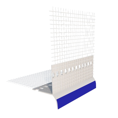 Профіль перфорований ПВХ з сіткою та крапельником Valmiera 10x10 см (2 м)