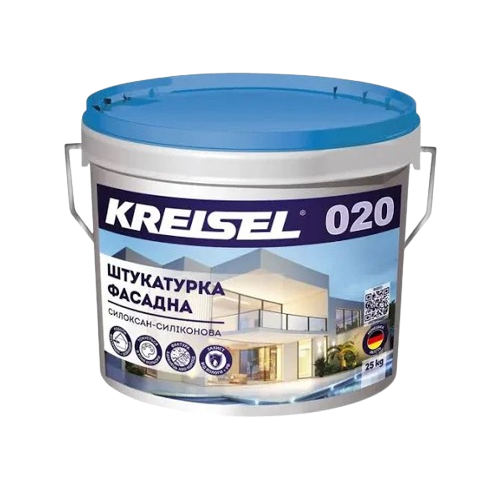 Штукатурка декоративная силоксан-силиконовая Kreisel 020 "Барашек" 1,5 мм (25 кг)
