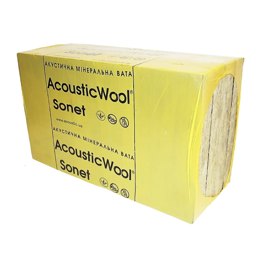 Мінеральна акустична вата AcousticWool Sonet 50 мм (6 м2)