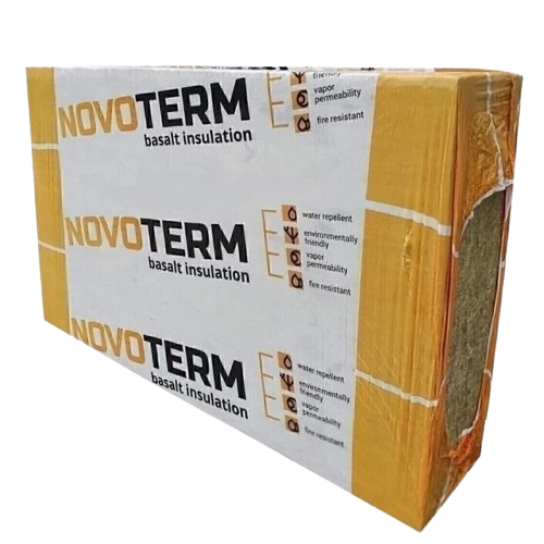 Базальтовая вата Novoterm Вент Фасад 75 1000x600x100 мм (1,8 м2)