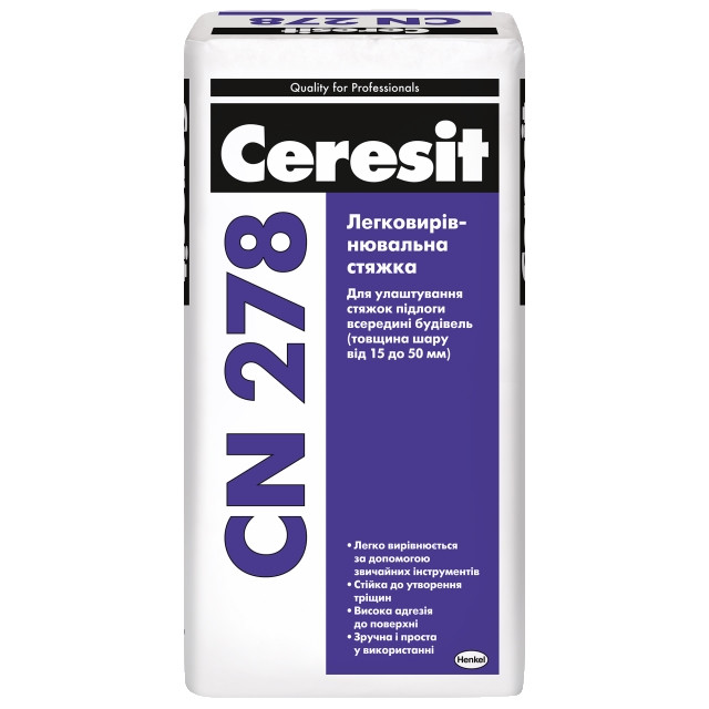 Стяжка пола Ceresit CN-278 (25 кг)