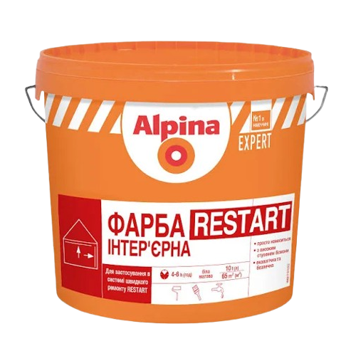 Фарба акрилова інтер'єрна матова Alpina Expert Restart (10 л)