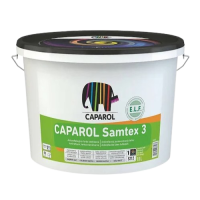 Краска интерьерная латексная матовая Caparol Samtex 3 ELF База 1 (10 л)