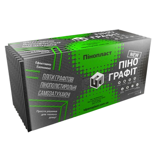 Графитовый пенополистирол L EPS 150 Пенографит 50x600x1200 мм (0,72 м2)