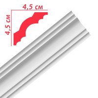 Плінтус стельовий Premium decor (PA50) 2,00 м (45x45)