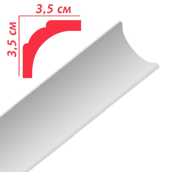 Плінтус стельовий Premium decor (PB2) 2,00 м (35x35)