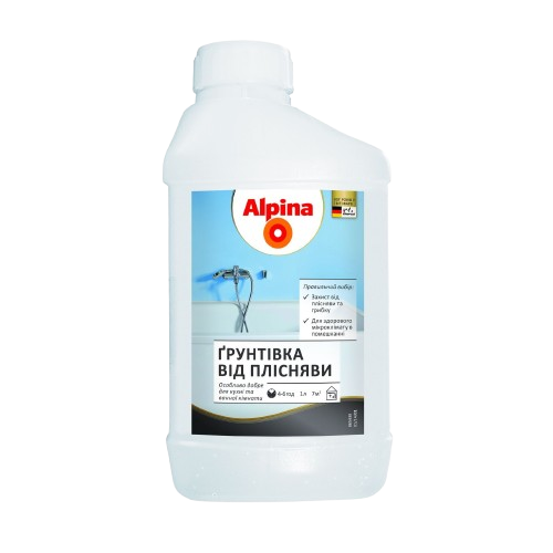 Грунтовка акриловая Alphina от плесени (1 л)