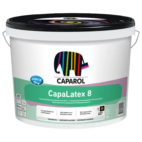 Фарба інтер'єрна латексна Caparol CapaLatex 8 База 1 (10 л)