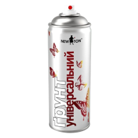 Эмаль-грунт универсальный NEW TON серый (400 мл)