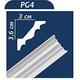 Плінтус стельовий Premium decor (PG4) 2,00 м (36x30)