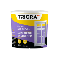 Эмаль акриловая для окон и дверей Triora белая (2,5 кг)