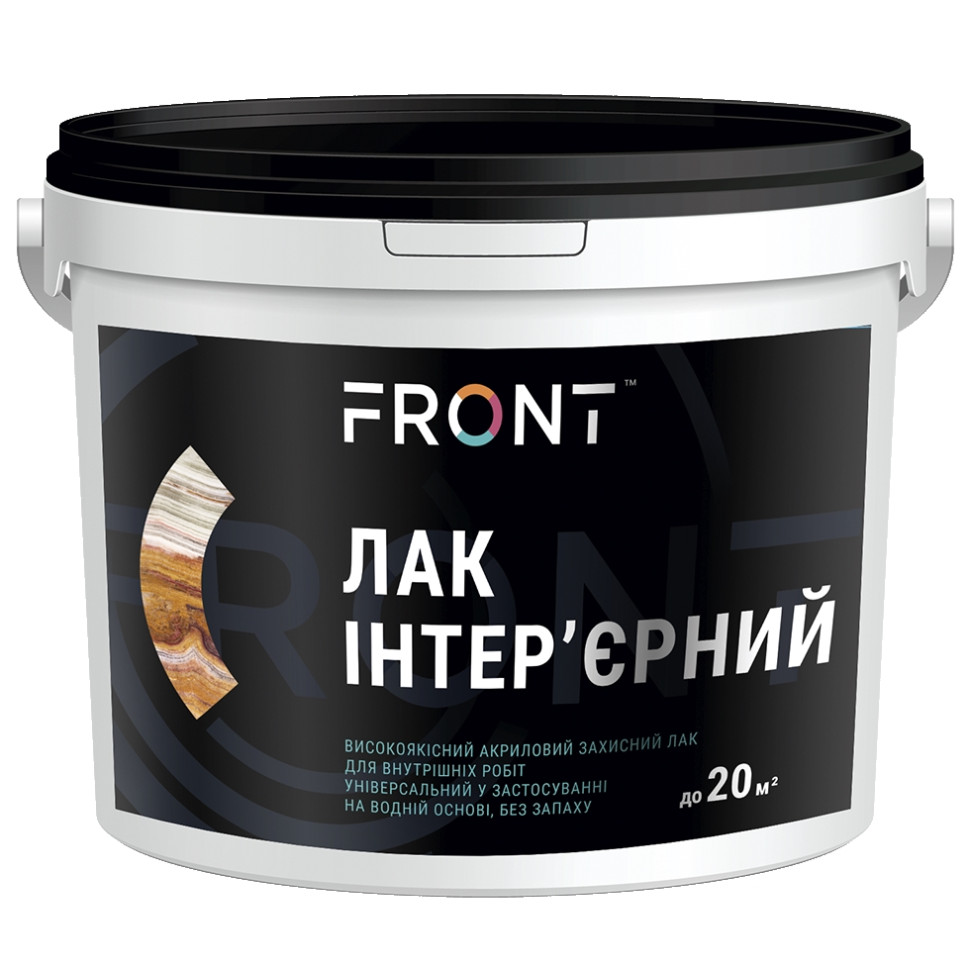Лак акриловий інтер'єрний FRONT (2 кг)