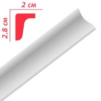 Плінтус стельовий Premium decor (PG25 МО) 2,00 м (28x20)
