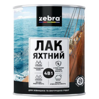 Лак яхтенный ZEBRA глянцевый (2.1 л)