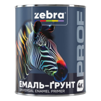 Эмаль-грунт универсальный Zebra Prof 048P синий (2,5 кг)
