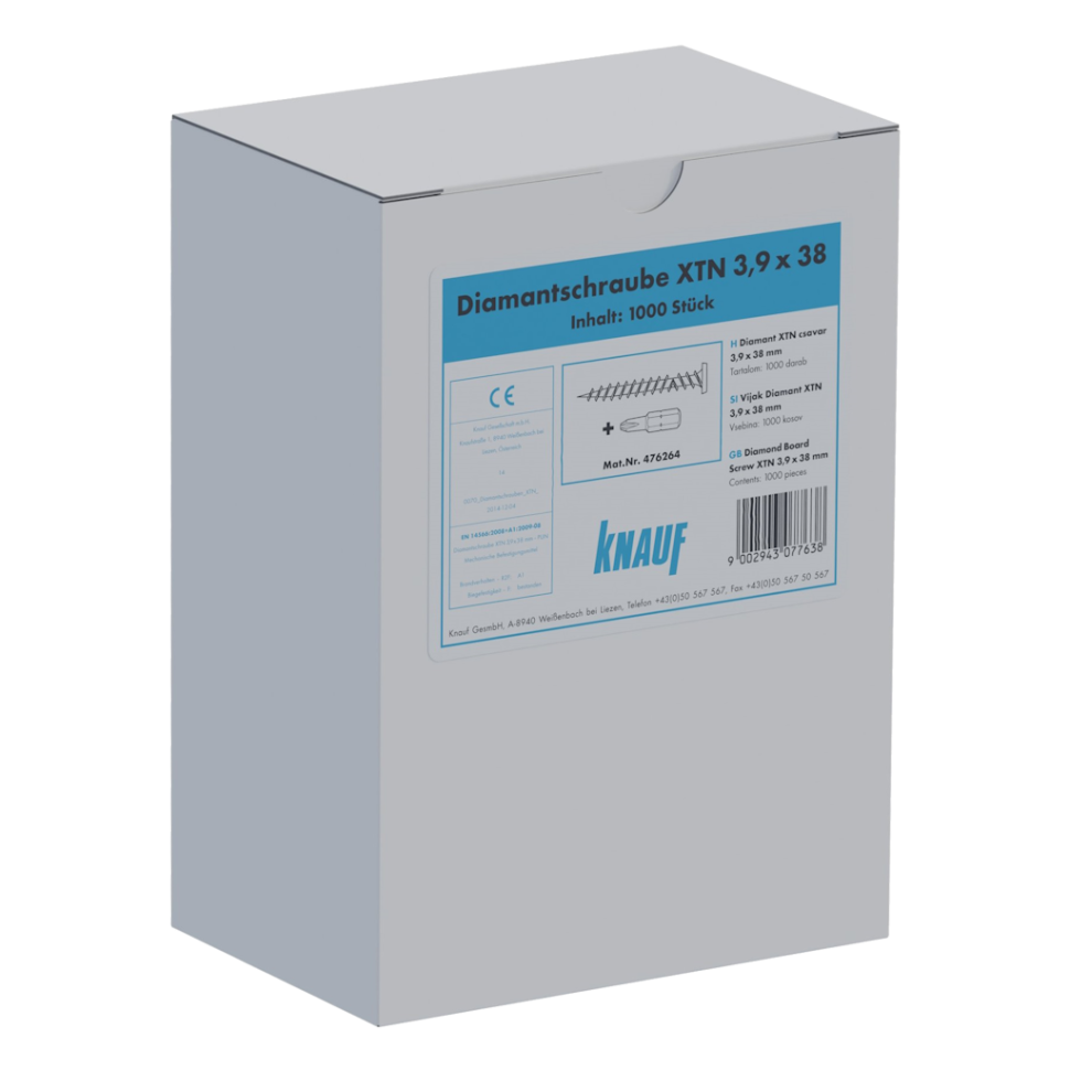 Саморіз KNAUF XTN для кріплення Титана 3,9х38мм