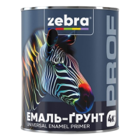 Емаль-грунт універсальний Zebra Prof 087P червоно-коричневий (2,5 кг)