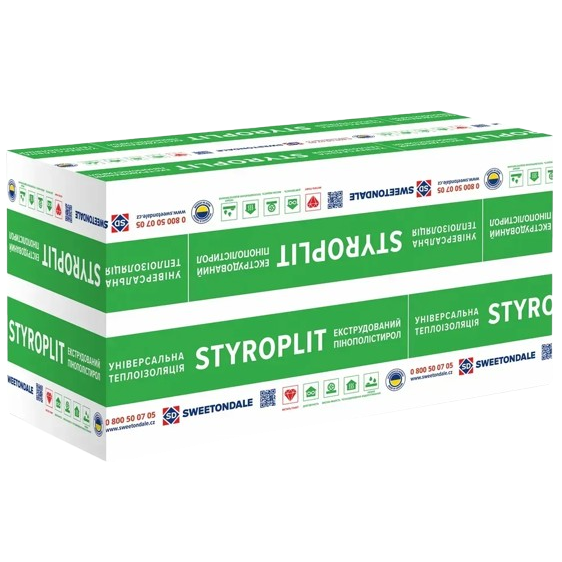 Пенополистирол Styroplit XPS 1180x580x30 мм (0,68 м2)