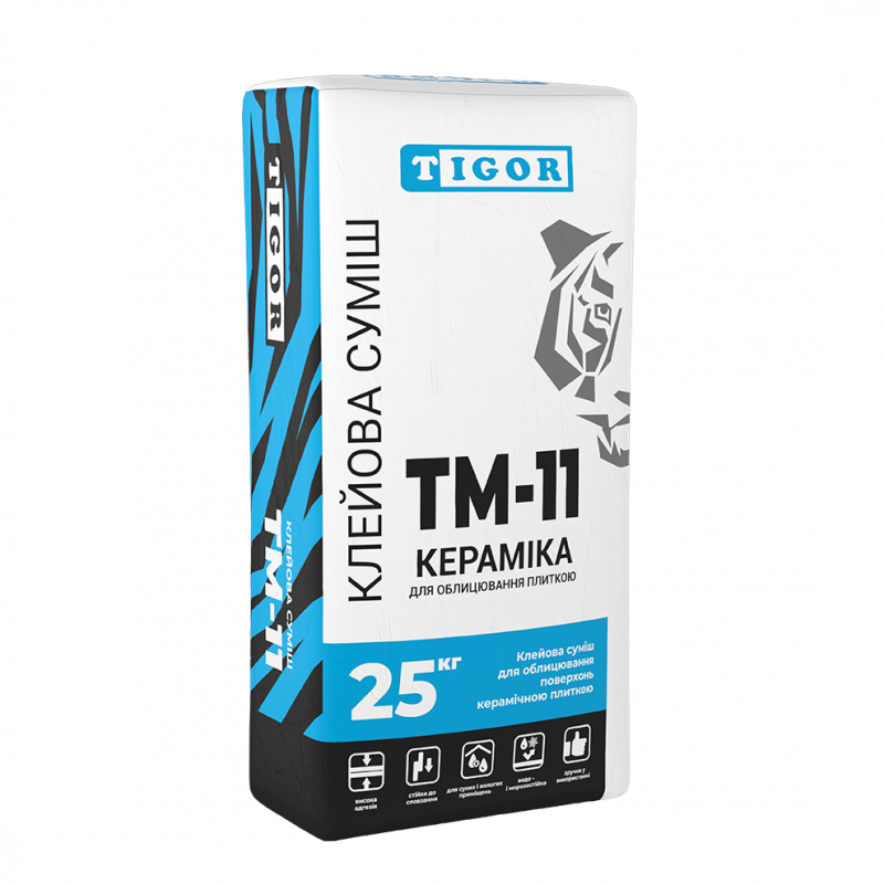 Клейова суміш ТМ-11 TIGOR Кераміка (25 кг)