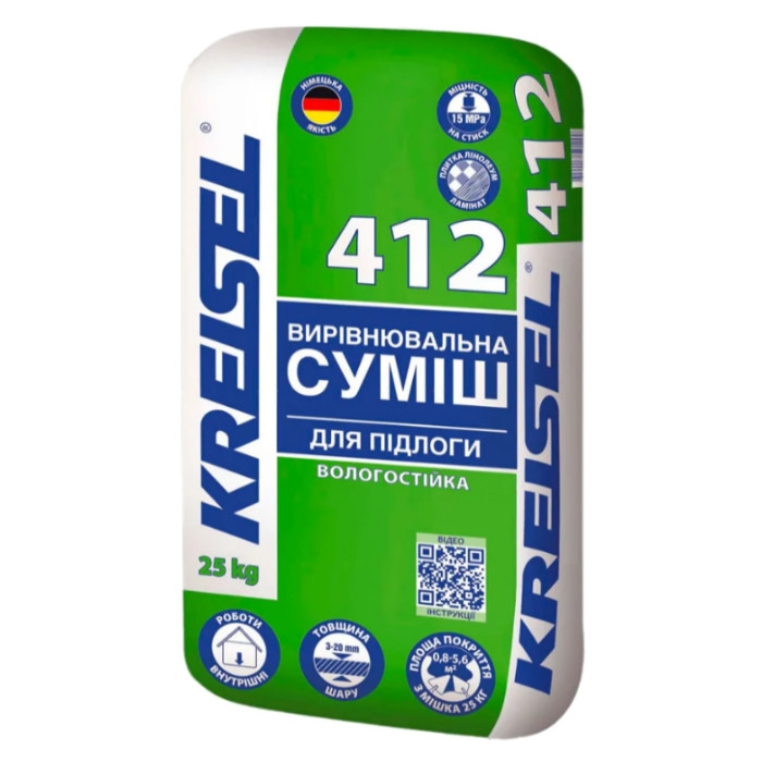 Наливна підлога Kreisel 412 (3-15 мм) 25 кг