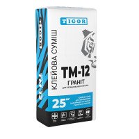 Клей для плитки и керамогранита TIGOR ТМ-12 Гранит (25 кг)