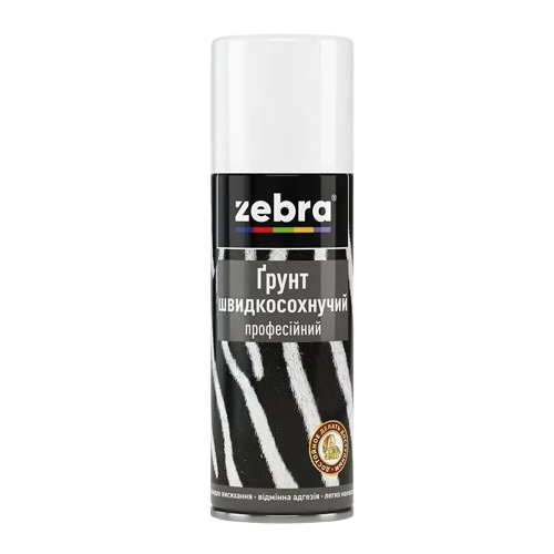 Грунт аэрозольный быстросохнущий Zebra №16 (400 мл)