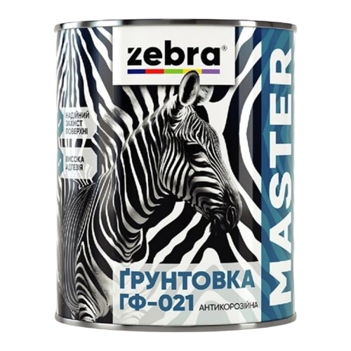 Грунтовка антикоррозионная ГФ-021 Zebra Master 1217 М17 (2,6 кг)