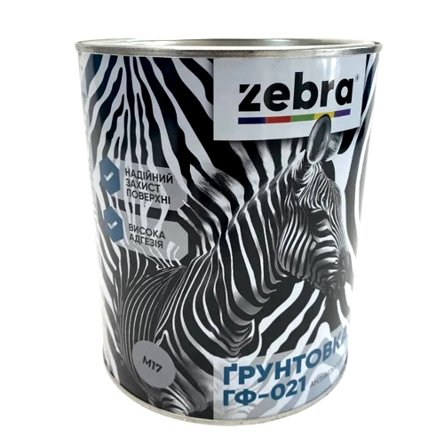 Грунтовка антикоррозионная ГФ-021 Zebra Master 1217 М17 (2,6 кг)