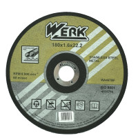 Отрезной круг по металлу Werk 180х1.6х22.2 мм
