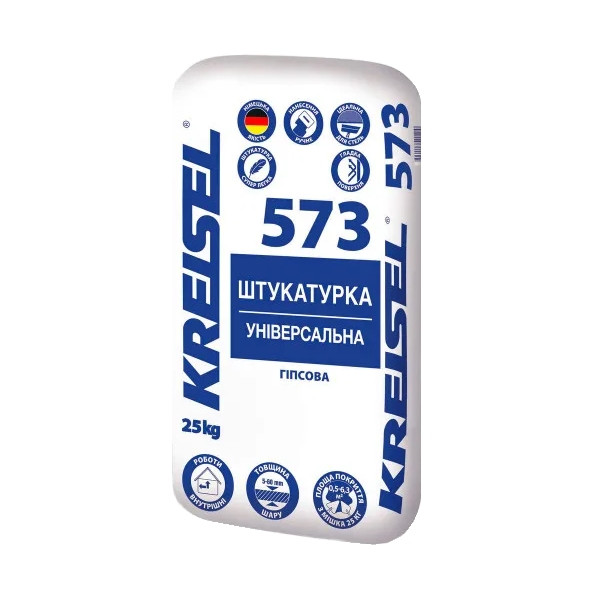 Штукатурка Kreisel 573 універсальна гіпсова 5-60мм (25кг)