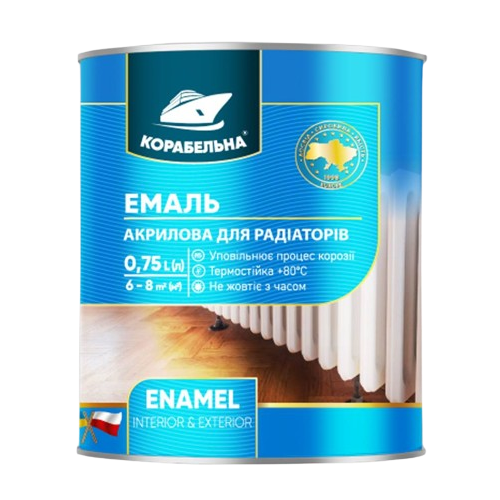 Эмаль акриловая для радиаторов "Корабельная" (0,75 л)