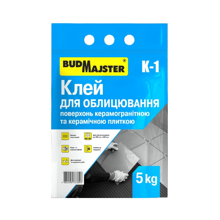 Клей для плитки Будмайстер К-1 (5 кг)