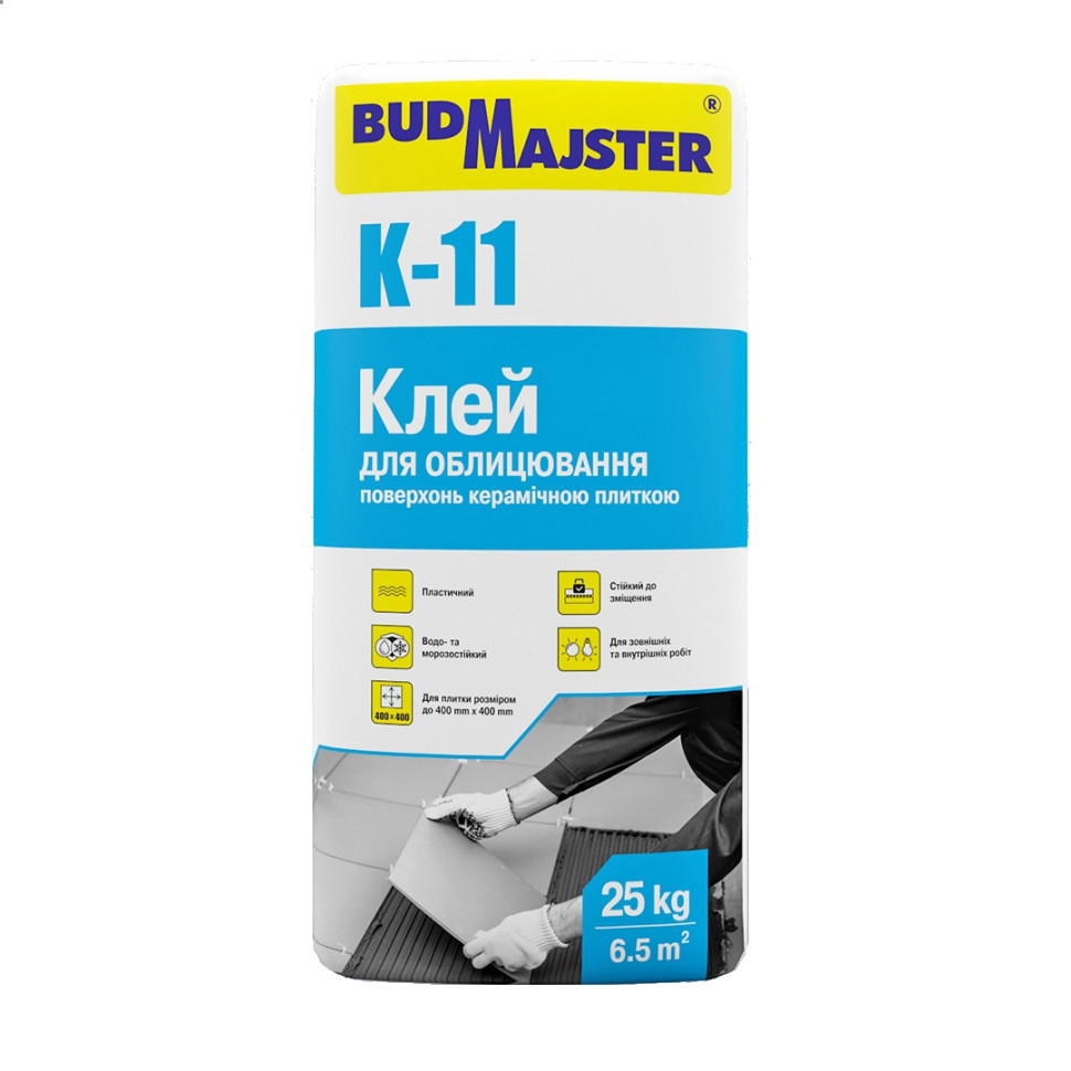 Клей для плитки Будмайстер К-11 (25 кг)