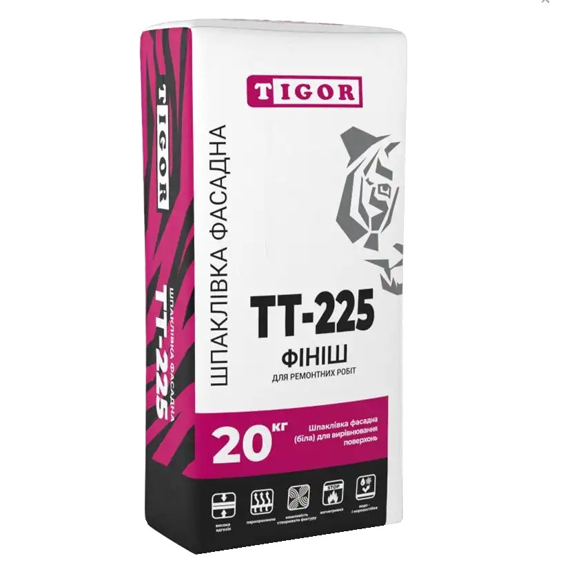 Штукатурка фінішна фасадна TIGOR TT-225 біла (20 кг)
