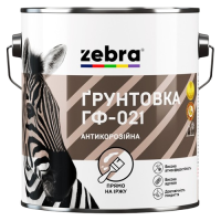 Грунт-эмаль Zebra ГФ-021 красно-коричневая №87 (2,8 кг)