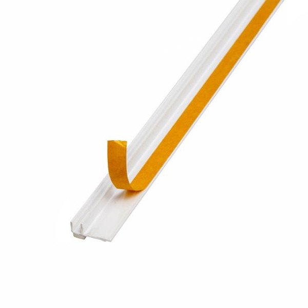 Профиль оконный PVC примыкающий 6 мм без сетки белый (2.4 м)