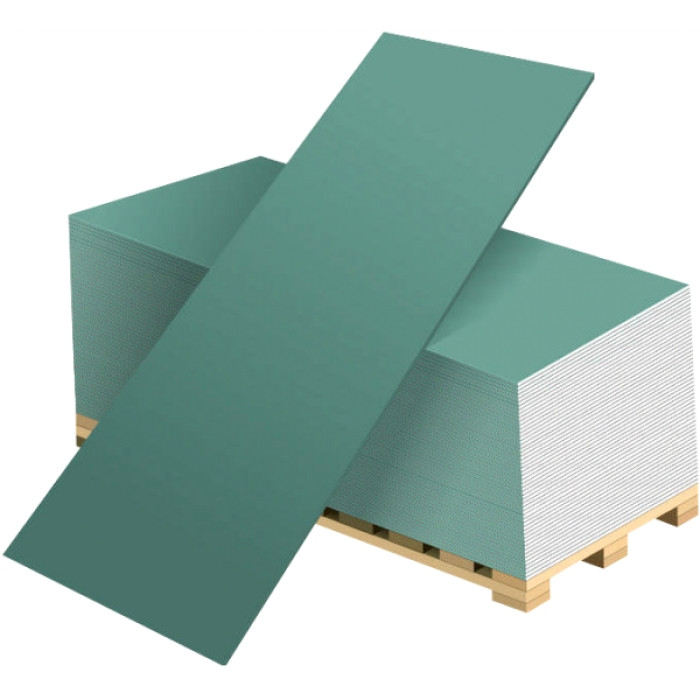 Гипсокартон влагостойкий Knauf 3000x1200x12,5 мм