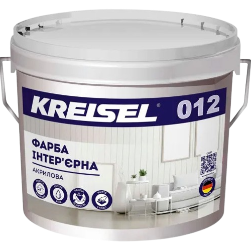 Краска интерьерная акриловая Kreisel 012 A (10 л)