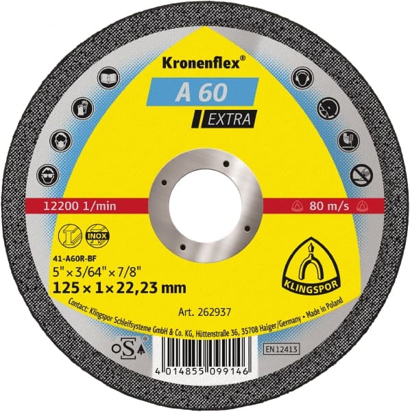 Диск отрезной A 60 Extra (125x1,0x22,23, GER)