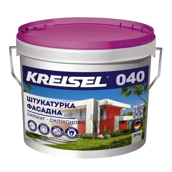 Штукатурка силикат-силиконовая Kreisel 040 D Sisitynk "Барашек" 1,5мм (25кг)
