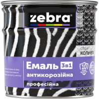Эмаль антикоррозионная Zebra 3в1 №20 серебряный (2 кг)