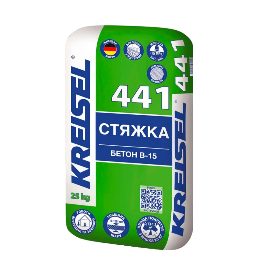 Стяжка цементная для пола Kreisel 441 М-150 (25 кг)