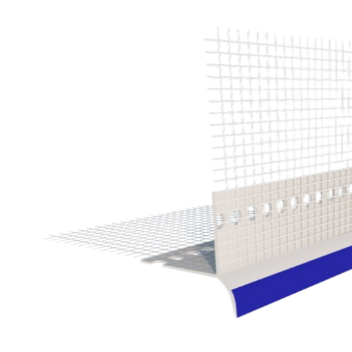 Профиль ПВХ перфорированный с сеткой и капельником 40x0,6 (2,5 м)
